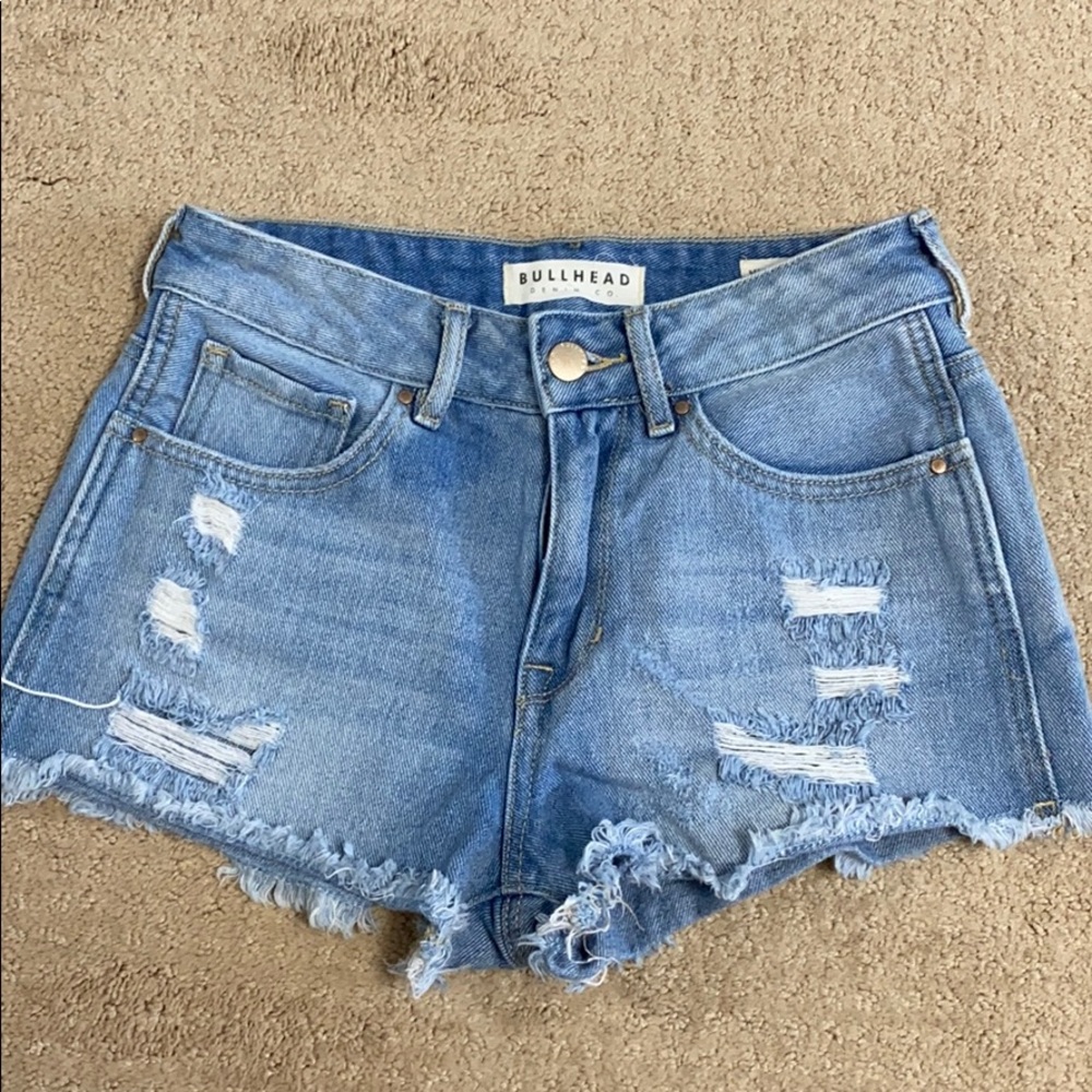 Bullhead Denim High-Rise Shorts
